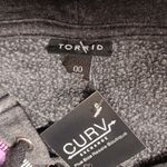 Torrid Skull Black Mineral Wash Lace-Up Fleece Hoodie Size 00 Photo 4