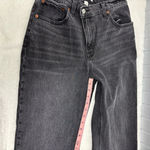 Abercrombie & Fitch  Gray-Black Straight Leg Relax Fit‎ High Rise Jeans Size 28/6 Photo 7