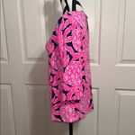 Lilly Pulitzer  Pineapple Patterned Pink and Navy Women's Top Photo 1