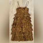 Ulla Johnson NWOT Avery tires Midi Gown in Amber Sz 4 Photo 6