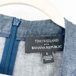 Banana Republic Timo Weiland x Linen Tie Front Top Womens Blue Chambray Size 0 Photo 2