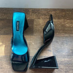 Nine West Womens Yougo Sandal Black Heels Photo 9