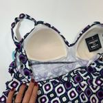 Swim Solution tiered one piece swimsuit Sz 10 Black Photo 7