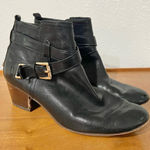 Coach  Pauline Leather w/ Buckle Detail Zip Up Ankle Boots Size 8 Photo 0