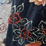 ECI Beige by Dress Lace Floral Embroidery Halter Neck Navy Size L NWT $118.00 Photo 7