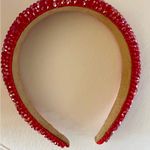 NWOT Red Beaded Bling Headband Photo 5