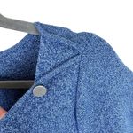 Talbots Blue Cotton Tight Knit Short Sleeve Round Neck Pullover Sweater Size LP Photo 2