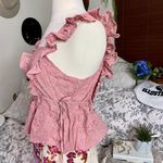 Boutique NEW Pink Eyelet Top Photo 3
