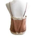 I.N.C International Concepts Lace Trim Cami Y2K Fairy Whimsical Size Medium Tan Brown Photo 2