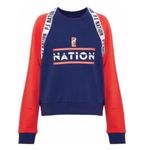 P.E. NATION The Wembley Pullover Sweatshirt Blue Size XS Photo 4