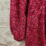 Retrofête Retrofete Edith Mini Dress in Orchid Pink Sequin Size Large NWT V Neck Photo 5