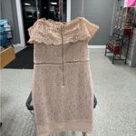 Just Me  Lace Off-Shoulder Mini Dress in Cream Photo 1