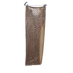 Akira  Gold Sequin Maxi Skirt High Slit Glamorous Party Evening Wear Size L NWT Photo 1