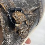 Frye  Brea Kiltie Anthrocite Casual Sneaker Buckle Silver Brown Womens Size 8.5 Photo 8