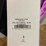 The Attico Rich Purple Velvet Dress With Gathered Front & Slit Size 38 IT new Photo 5