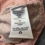 Free Assembly Women's Pink Denim Shorts Size 16 High Rise Raw Hem Casual Photo 6