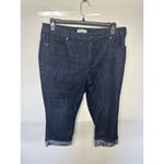Coldwater Creek Women’s  Capri Pants Size 16 Dark Wash Denim 38x21 Natural Fit Photo 3