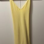 The Copper Closet NWT Yellow Boutique Tie Back Mini Dress Photo 2