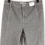Topshop New  Seam Detail 80s Mom Jeans High Rise Tapered Leg Grey Denim Photo 5