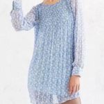 Kimchi Blue Urban Outfitters long sleeve floral blue dress size medium. … Photo 0