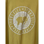 Ivory Ella  T Shirt Womens Size 3XL Yellow Short Sleeve Pocket Elephant Logo Photo 7