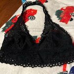 Aerie  Black Lace Halter Bralette Photo 0