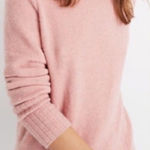 Madewell pink super soft turtleneck inland sweater Photo 0