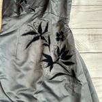 Kay Unger  Dark Charcoal Gray Beaded Floral Formal Dress Size 6 Photo 6