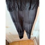 ZARA Black Deep V Lace Jumpsuit Photo 5