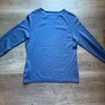 J. McLaughlin Jamey Blue Sweater Size M Button Accent Sleeves Photo 8