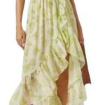MISA Los Angeles Misa Rumi One Shoulder Asymmetric Ruffle Floral Print Chiffon Dress Size S NWT Photo 0