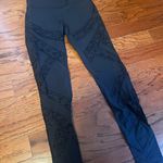 Lululemon Black Mesh Cut-Out Leggings Photo 0