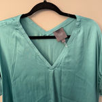 Lysse  NY Santorini Tunic Blouse Seafoam Green Size‎ Large Photo 4
