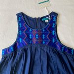 Pim + Larkin Blue Top with Embroidered Details Photo 2