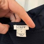 J. Crew Factory Navy Eyelet Tie Shoulder Cami Mini Dress S Preppy Summer Grad Blue Photo 9