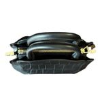 Aritzia Auxiliary Square Crossbody Bag Small Black Strap Mini Gold Hardware NWOT Photo 3