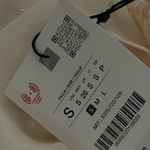 ZARA NWT  Silver Sequin Ivory / Cream Halter Top Size Small Photo 8