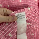 Ganni Polka Dot Print Balloon Sleeve Smocked Blouse Photo 6