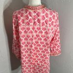 Foxcroft  Pink and White Patterned Blouse Photo 4