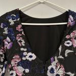 Dress the Population Emery Floral Sequin Long Sleeve Midi Dress Lavender Multi Photo 4