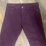 Levi's Vintage maroon Levi’s 513 Relaxed fit flared leg raw hem Photo 5