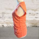 LA Made  Sleeveless Coral Ruched Muscle Tee Size Small Photo 2
