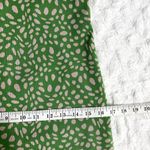 ZARA Green Pink Jacquard Spaghetti Straps Straight Neck Fitted Midi Dress L Photo 9