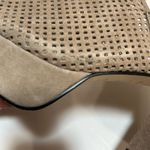 Sacha London Palmira Perforated Suede Platform Sandals Tan Size 9 Photo 10