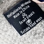 Fashion by Mirabeau Grey White Sherpa Fleece Pullover Quarter Zip Size Large Gray Photo 6