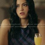 Public School Dalya Blue Plaid Cotton Sleeveless Top Size 8 Worn On TV Photo 1