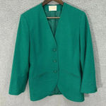 Pendleton  womens blazer 8 green‎ three button virgin wool career preppy vtg USA Photo 0