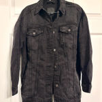 American Eagle Black Denim Jacket Photo 0