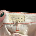 Nicole Miller  ivory denim with red stitching - brand new Photo 5