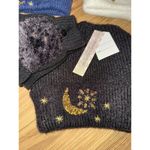 Women's NEW Knit Embroidered‎ Stars Beanie Hat Flip Photo 1